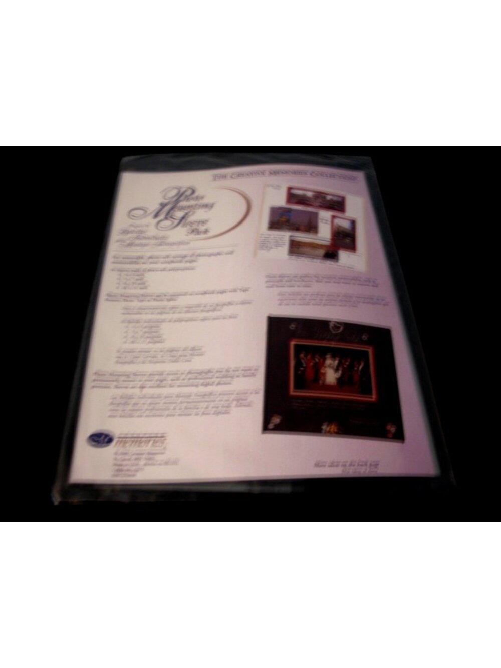Creative Memories Photo Mounting Sleeve Pack ~ Variety Sizes ~ 16 Sleeves incl